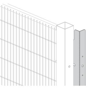 Plaque de remplissage verticale pour cloisons grillagée