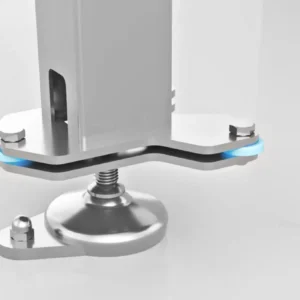 Pied basculant pour cloison grillagée Inox Agro et pharma BlueGuard Satech