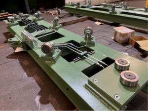 Réseau de tuyauteries rigides pour déport de points de graissage sur machine industrielle